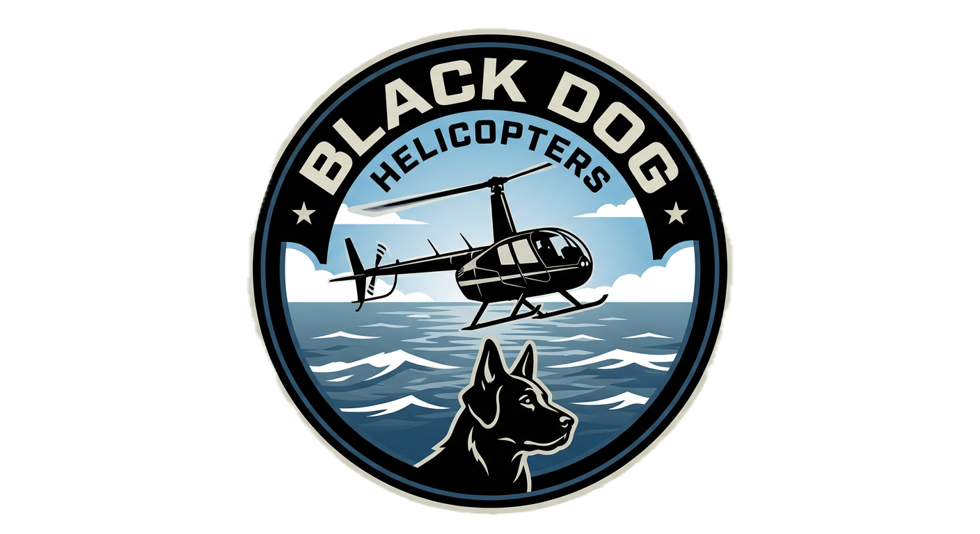 Black Dog Helicopters logo